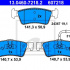 Sada brzdových destiček ATE 13.0460-7218 (AT 607218) - VW