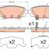Sada brzdových destiček TRW GDB3593 - MAZDA