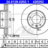 Brzdový kotouč ATE 24.0128-0252 (AT 428252)