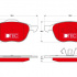 Sada brzdových destiček TRW GDB1583DTE - FORD FOCUS II