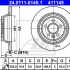 Brzdový kotouč ATE 24.0111-0145 (AT 411145) - FORD