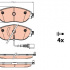 Sada brzdových destiček TRW GDB2114