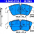 Sada brzdových destiček ATE 13.0460-2765 (AT 602765)