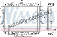 Chladič motoru NISSENS 62884