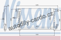 Chladič klimatizace NISSENS 94033