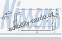 Chladič klimatizace NISSENS 94699