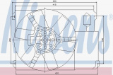 Ventilátor chladiče NISSENS 85021