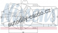 Ventilátor chladiče NISSENS 85118