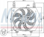 Ventilátor chladiče NISSENS 85171