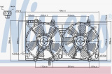 Ventilátor chladiče NISSENS 85285