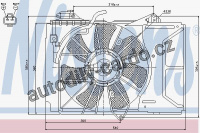 Ventilátor chladiče NISSENS 85329