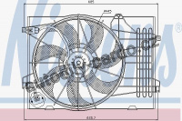 Ventilátor chladiče NISSENS 85367