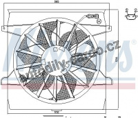 Ventilátor chladiče NISSENS 85452