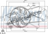 Ventilátor chladiče NISSENS 85505