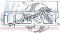 Ventilátor chladiče NISSENS 85518