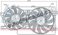 Ventilátor chladiče NISSENS 85521