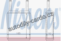 Výměník tepla NISSENS 71956