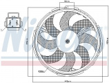 Ventilátor chladiče NISSENS 85037