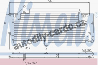 Chladič klimatizace NISSENS 94328