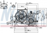 Ventilátor chladiče NISSENS 85201