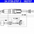 Tažné lanko, ovládání spojky ATE 24.3728-2707 (AT 592707)