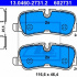 Sada brzdových destiček ATE 13.0460-2731 (AT 602731)