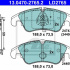 Sada brzdových destiček ATE Ceramic 13.0470-2765 (AT LD2765)