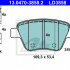 Sada brzdových destiček ATE Ceramic 13.0470-3858 (AT LD3858)