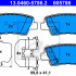 Sada brzdových destiček,  ATE 13.0460-5786.2(605786)