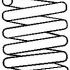 Pružina tlumiče pérování SACHS SA 997 524