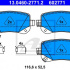 Sada brzdových destiček ATE 13.0460-2771 (AT 602771)