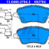 Sada brzdových destiček ATE 13.0460-2784 (AT 602784)