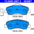 Sada brzdových destiček ATE 13.0460-3867 (AT 603867)