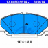 Sada brzdových destiček ATE 13.0460-5614 (AT 605614)