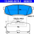 Sada brzdových destiček ATE 13.0460-5619 (AT 605619)