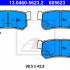 Sada brzdových destiček ATE 13.0460-5623 (AT 605623)