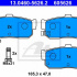 Sada brzdových destiček ATE 13.0460-5626 (AT 605626)