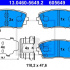 Sada brzdových destiček ATE 13.0460-5649 (AT 605649)