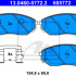 Sada brzdových destiček ATE 13.0460-5772 (AT 605772)