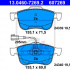 Sada brzdových destiček ATE 13.0460-7269 (AT 607269)