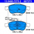 Sada brzdových destiček ATE 13.0460-7273 (AT 607273)