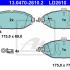 Sada brzdových destiček ATE 13.0470-2610 (AT LD2610)