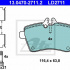 Sada brzdových destiček ATE 13.0470-2711 (AT LD2711)