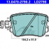 Sada brzdových destiček ATE 13.0470-2790 (AT LD2790)