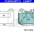 Sada brzdových destiček ATE 13.0470-4977 (AT LD4977)