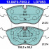 Sada brzdových destiček ATE 13.0470-7053 (AT LD7053)