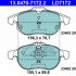 Sada brzdových destiček ATE 13.0470-7172 (AT LD7172)