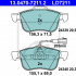 Sada brzdových destiček ATE 13.0470-7211 (AT LD7211)