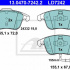 Sada brzdových destiček ATE 13.0470-7242 (AT LD7242)