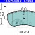 Sada brzdových destiček ATE 13.0470-9000 (AT LD9000)